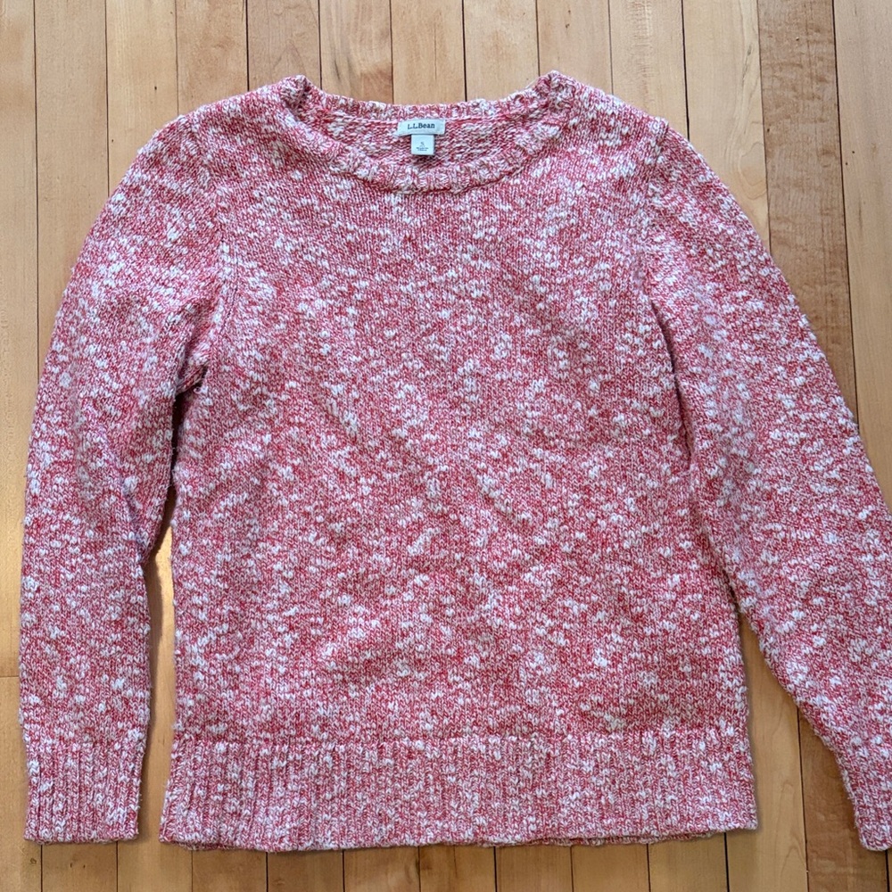 LL Bean Cotton Ragg Sweater Small Petite